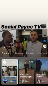 IGTV - Channel example