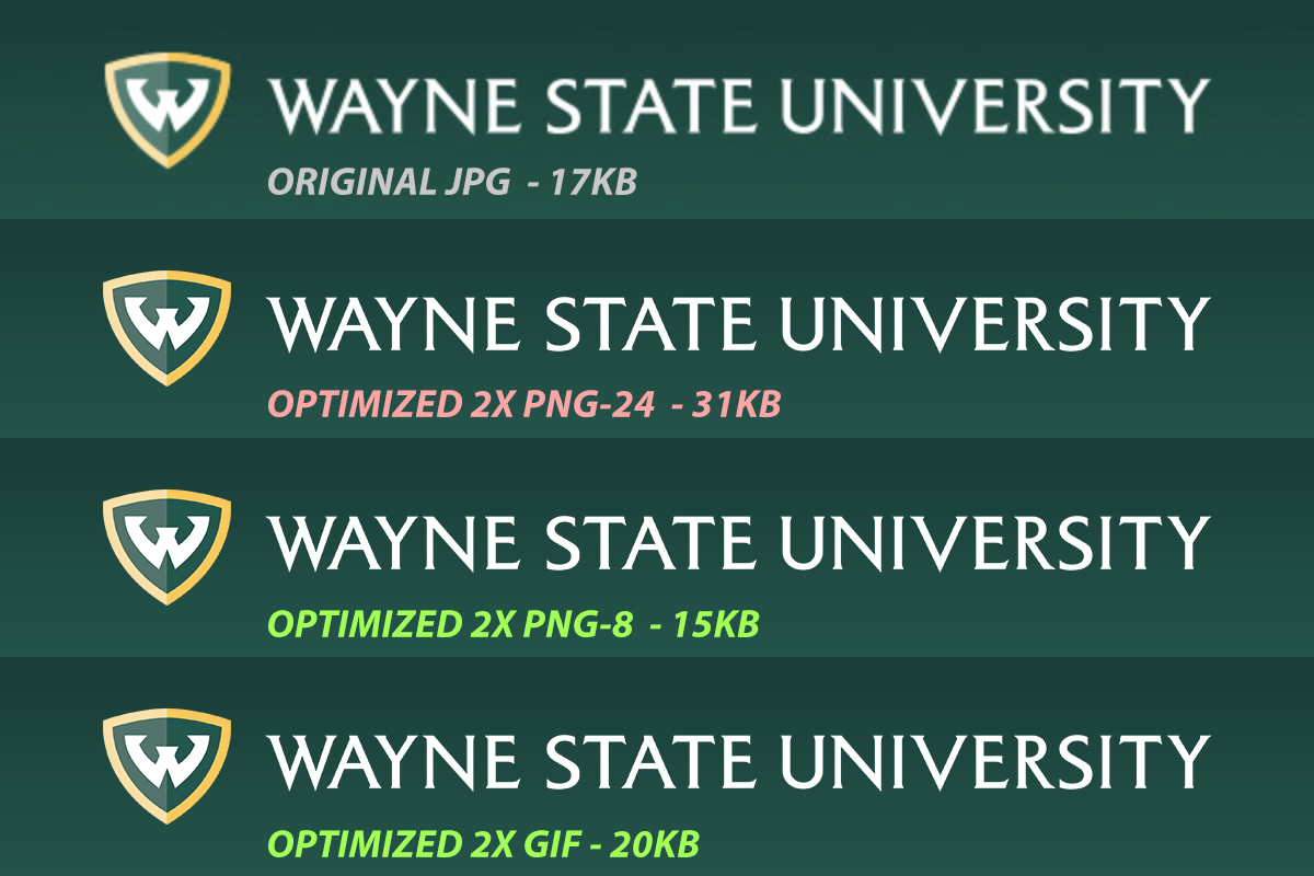 Wayne State University HTML email header graphic